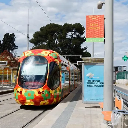 Appartement * Marius,appartement Avec 3 Coins Nuits, 8personnes, Parking, Tramway, Wifi * Montpellier